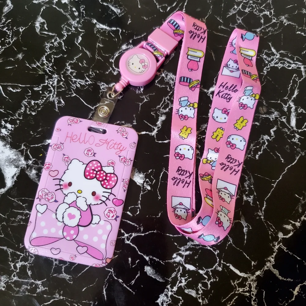 Hello Kitty ID/Credit Card Holder With Lanyard